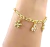 Pulsera Mariposa Y Flores Abro Mis Alas Y Florezco Chapa de oro 18K BLESS4522 - comprar en línea