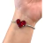 Pulsera Ajustable Corazón Rojo De Cristal Plateada BLESS4531 - comprar en línea