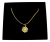 Collar Girasol Chapa De Oro 18k Zirconias Sé Como El Girasol