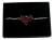 Pulsera Ajustable Corazón Rojo De Cristal Plateada BLESS4531 - tienda en línea