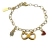 Pulsera Pingüino Pareja Por Siempre Chapa De Oro BLESS4526 - comprar en línea