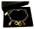 Pulsera Pingüino Pareja Por Siempre Chapa De Oro BLESS4526 - creacionesmx