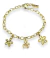 Pulsera Mariposa Y Flores Abro Mis Alas Y Florezco Chapa de oro 18K BLESS4522 - creacionesmx