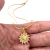 Collar Girasol Chapa De Oro 18k Zirconias Sé Como El Girasol - tienda en línea