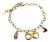 Pulsera Pingüino Pareja Por Siempre Chapa De Oro BLESS4526 - comprar en línea