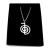 Collar Con Dije Símbolo Reiki Cho Ku Rei De Acero Inoxidable BLESS46019