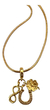 Collar Con Charms De La Suerte Trébol Herradura Chapa 18k BLESS4509 - creacionesmx