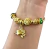 Pulsera Charms Flores Chapa 18k Florezco En Mi Mejor Versión - creacionesmx