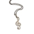 Collar Con Dije Nota Musical De Acero Inoxidable COD ILOVE3321 - creacionesmx