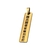Dije rectangular dorado acero con grabado laser personalizado 4x1cm