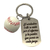 Llaveros Deportivo Baseball Acero inoxidable detalle