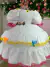 Vestido Junino Banana Club Luxo Noiva/Noivinha Branco - Ferreira Kids