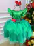 Vestido Banana Club Verde Natalino Laço Xadrez - Natal