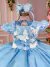 Vestido Marie Jardim Encantado Azul Bebê na internet