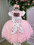 Vestido Menina Bonita Jardim Encantado Rosa Bebe Jaqueline - Ferreira Kids