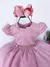 Vestido Menina Bonita Rose Renda Flor na internet