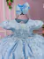 Vestido Marie Jardim Encantado Realeza Azul Bebe - comprar online