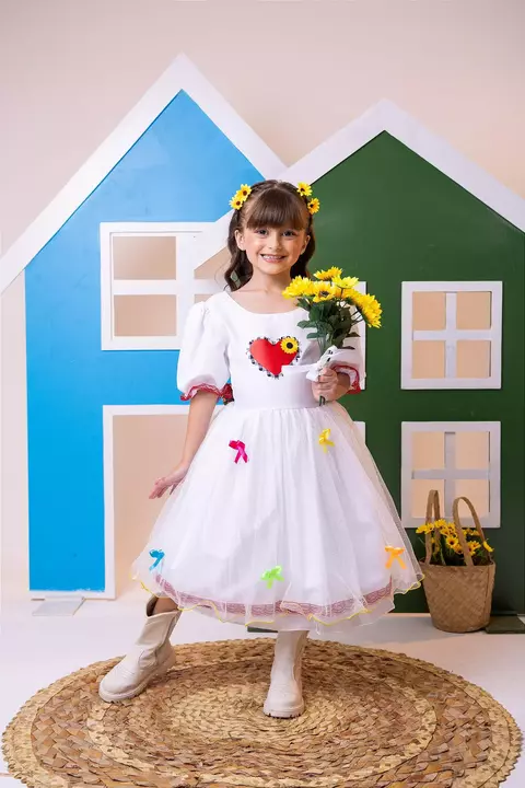 Vestido Junino Banana Club Luxo Arraial dos Apaixonados - comprar online