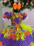 Vestido Marie Junino Luxo Arraia do Coração Roxo - Ferreira Kids