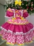 Vestido Bella Child Junino Caipira Luxo Florzinhas na internet