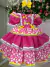 Vestido Bella Child Junino Caipira Luxo Florzinhas na internet