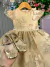 Vestido Marie Jardim Encantado Luxo Renda Dourado Modelo 2 na internet