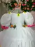 Vestido Junino Banana Club Luxo Noiva/Noivinha Branco na internet