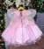 Vestido Marie Jardim Encantado Rosa Bebe Borboleta Branca - comprar online