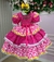 Vestido Bella Child Junino Caipira Luxo Florzinhas - Ferreira Kids