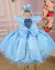 Vestido Marie Jardim Encantado Azul Bebê - Ferreira Kids