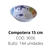 Compotera 15cm melamina - comprar online
