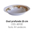 Oval profundo 25cm melanina en internet