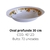 Oval profundo 30cm Melamina - comprar online