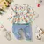 Conjunto para meninas Blusa floral de manga comprida e calça jeans / crianças /moda infantil - loja online