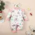Bebê recém-nascido menina 0-12 meses macacão + bandana - loja online