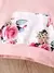 Conjunto de 3 peças Calças , Blusa e laço para cabelo com estampa de flor para Bebê Menina. - Loja Little Dear