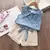 Conjunto verão 2 peças para meninas /crianças na internet