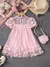 Vestido e bolsa rosa / branco delicado com flores/ Vestido de princesa / para meninas de 3-7 anos / - comprar online