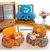 Imagem do Capa sofá infantil, brinquedo de pelúcia, assento de aprendizagem para bebes/Crianças