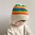 Touca de lã de ursinho com pompom para crianças - comprar online