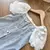 Vestido jeans com mangas de renda para meninas/ crianças - loja online