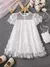 Vestido e bolsa rosa / branco delicado com flores/ Vestido de princesa / para meninas de 3-7 anos / - comprar online