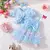 Imagem do Vestido de princesa infantil fofo com colete e bandana de laço com borboletas