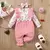 Macacão para bebê / recém-nascido menina 0-18 meses com laço para cabelo - comprar online