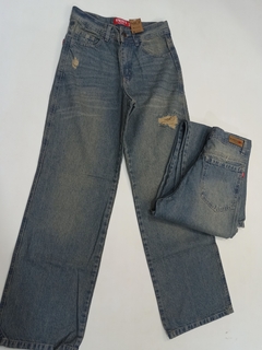 Wide leg oxide rasgado