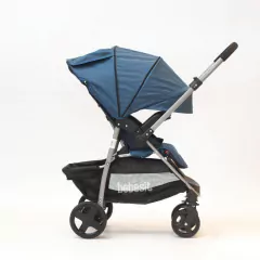 Cochecito de Paseo con Manillar Rebatible Azul - comprar online