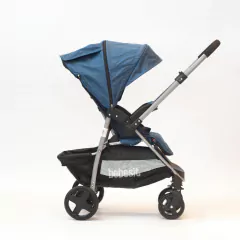 Cochecito de Paseo con Manillar Rebatible Azul en internet