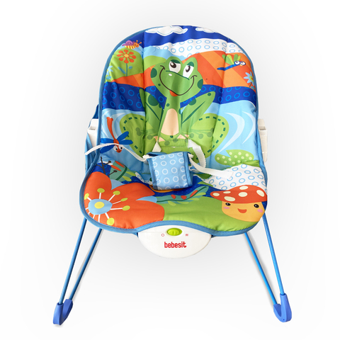 Mecedora Bebe con Vibración Azul