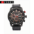 Curren Cronógrafo Calendario de Cuero (Negro) (SKU: 45) - comprar online