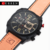 Curren Cronógrafo Calendario de Cuero (Naranja) (SKU: 76) - comprar online